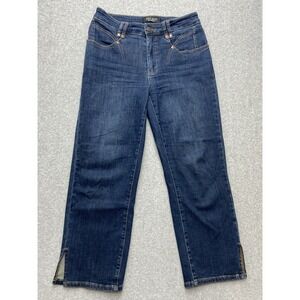 Judy Blue Womens Size 7/28 Blue Jeans Skinny‎ Fit Stretch Straight Leg Cropped